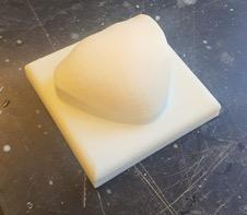 3D printed face mold for device fitting
